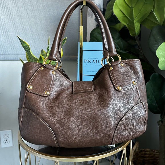 Prada Vitello Daino Leather Handbag - Picture 7 of 12